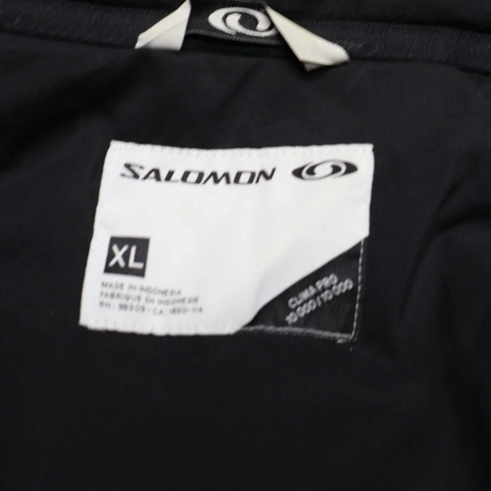 Salomon Jacket Youth XL Black ClimaPro Technical Waterproof Ski Snow Insulated